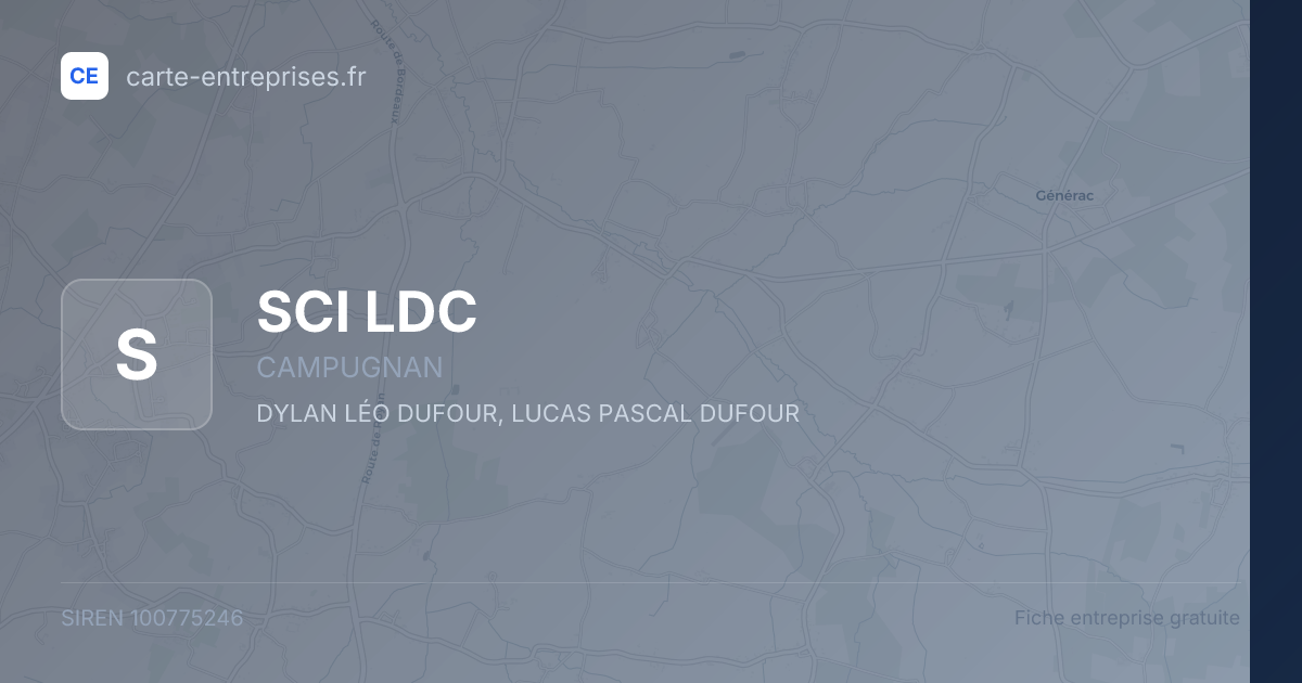 SCI LDC — 100775246 — fiche entreprise