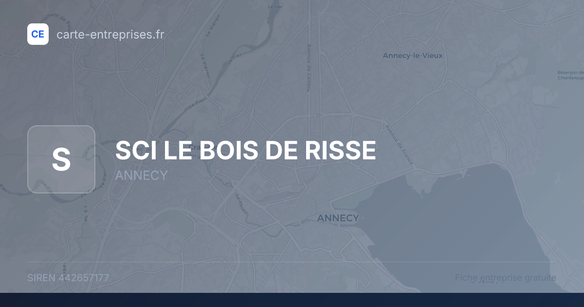 SCI LE BOIS DE RISSE — 442657177 — fiche entreprise