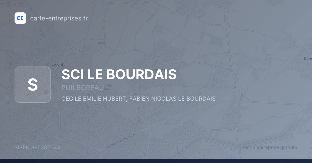 SCI LE BOURDAIS — 885382044 — fiche entreprise