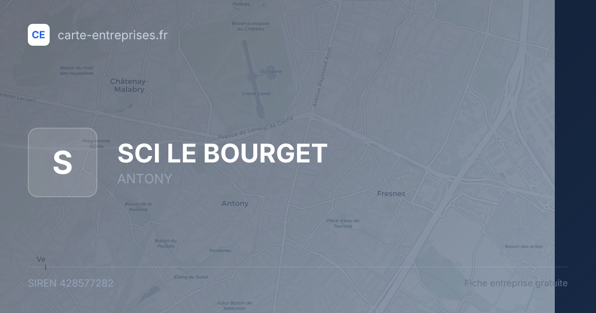 SCI LE BOURGET — 428577282 — fiche entreprise