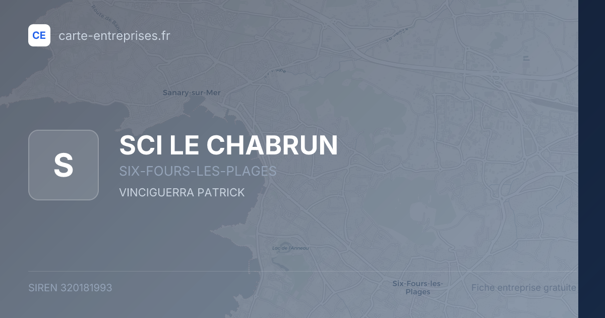 SCI LE CHABRUN — 320181993 — fiche entreprise