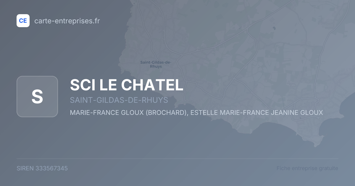 SCI LE CHATEL — 333567345 — fiche entreprise