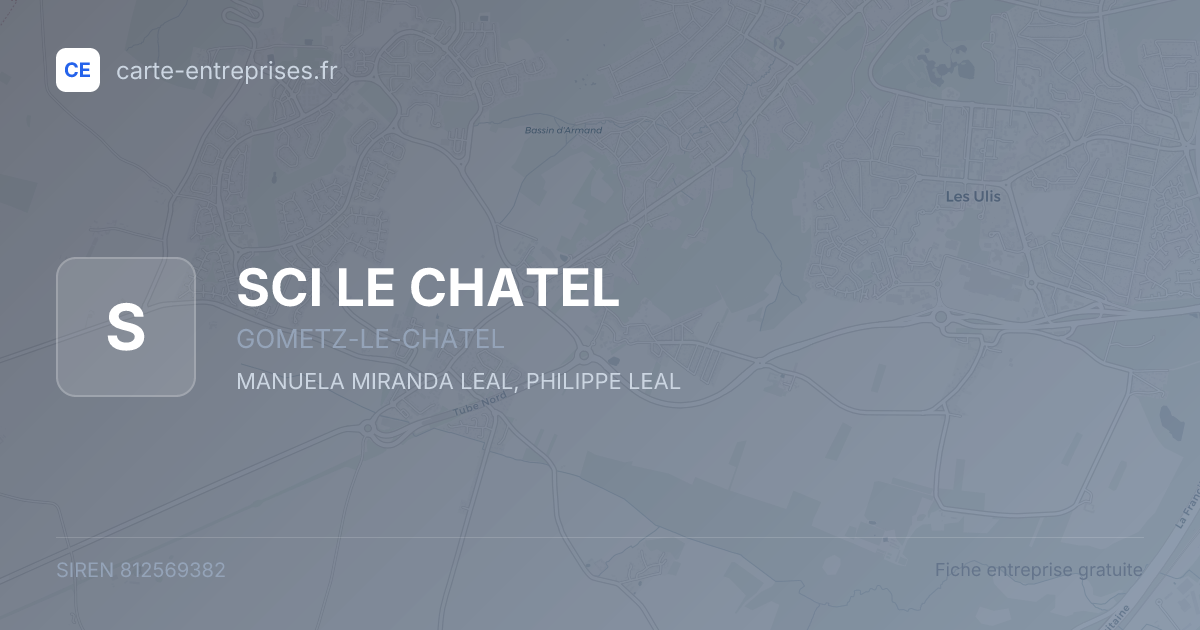 SCI LE CHATEL — 812569382 — fiche entreprise