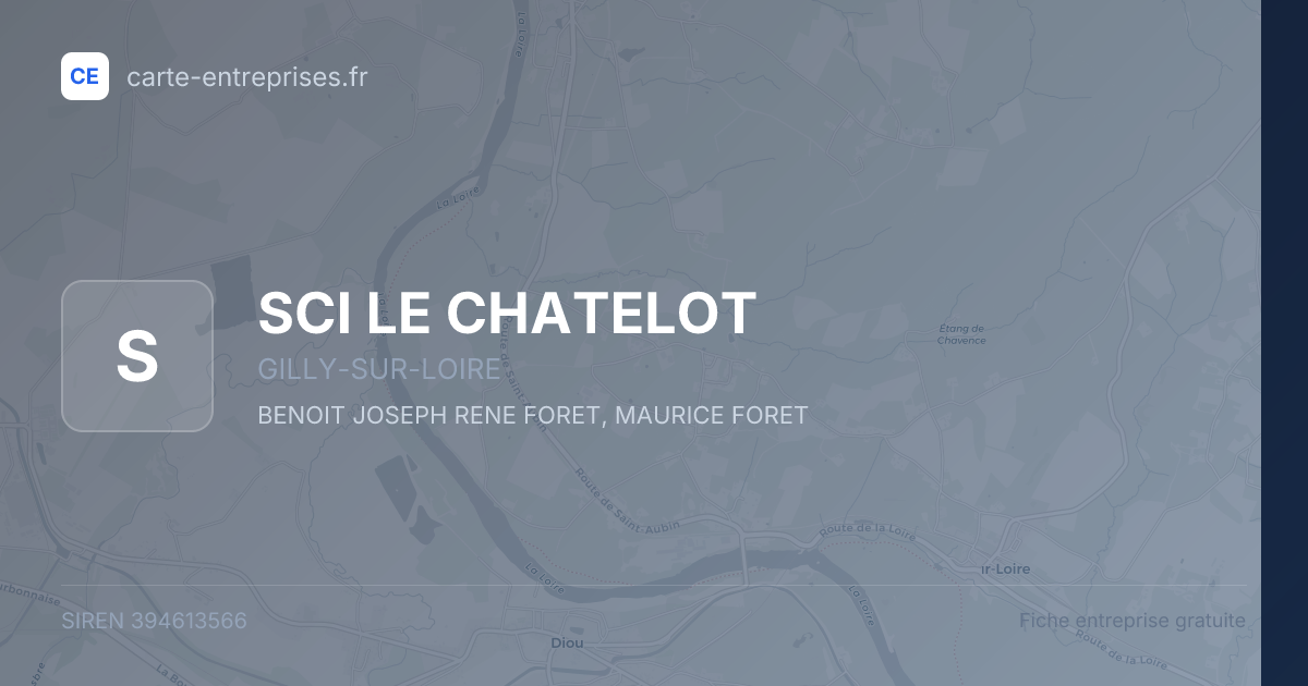 SCI LE CHATELOT — 394613566 — fiche entreprise