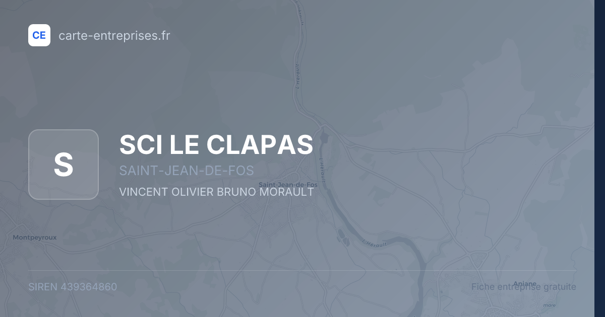 SCI LE CLAPAS — 439364860 — fiche entreprise