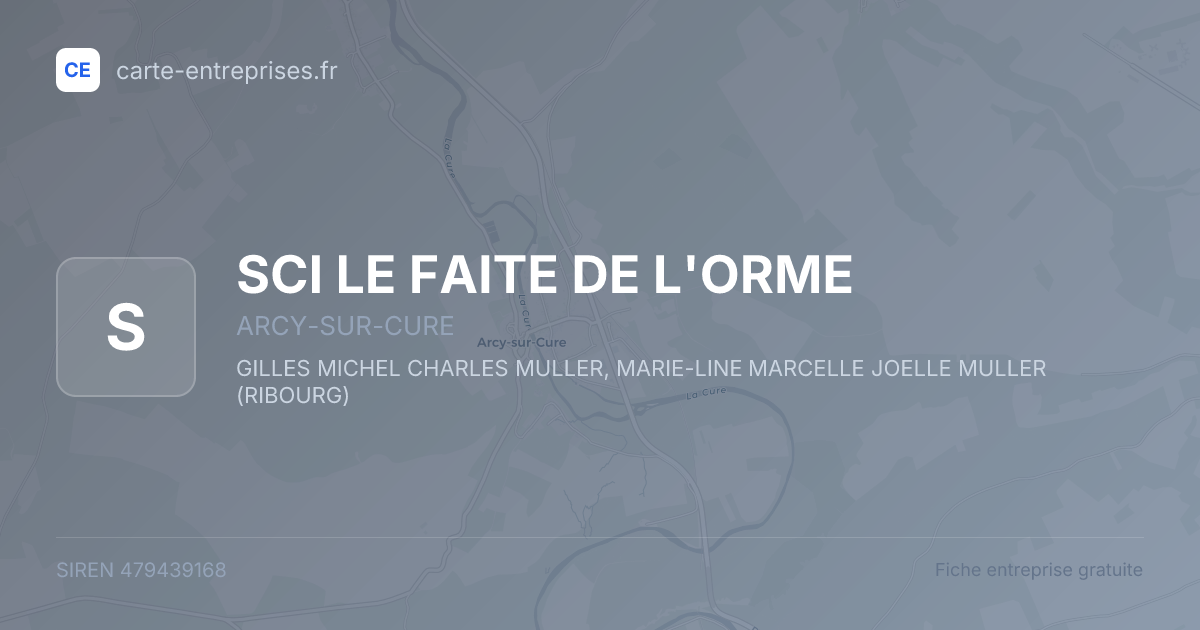 SCI LE FAITE DE L'ORME — 479439168 — fiche entreprise