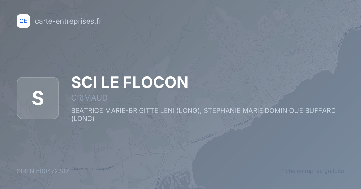 SCI LE FLOCON — 500472287 — fiche entreprise