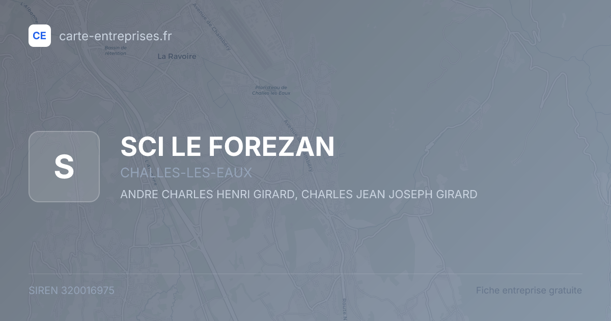 SCI LE FOREZAN — 320016975 — fiche entreprise