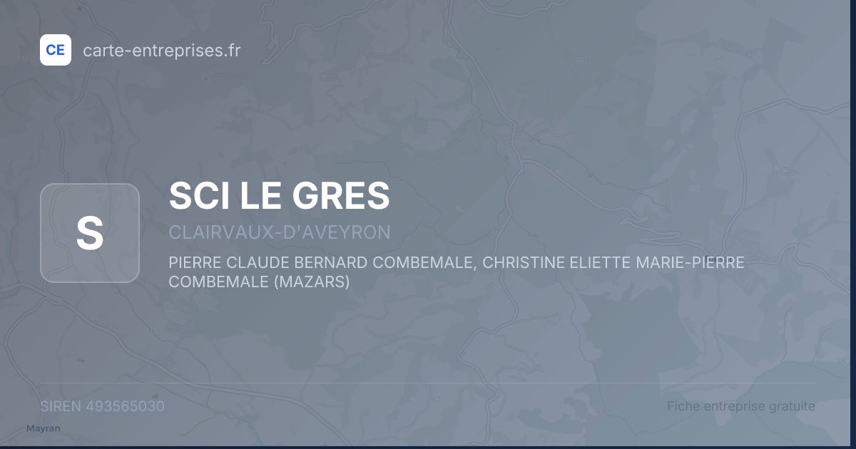 SCI LE GRES — 493565030 — fiche entreprise