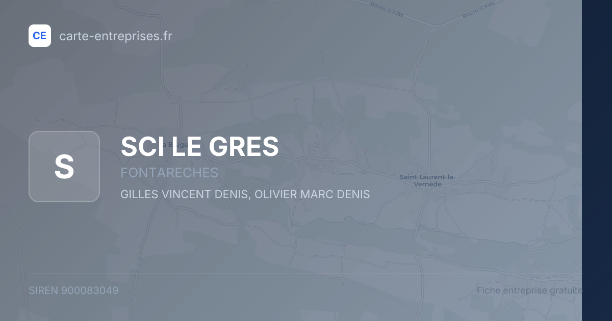 SCI LE GRES — 900083049 — fiche entreprise