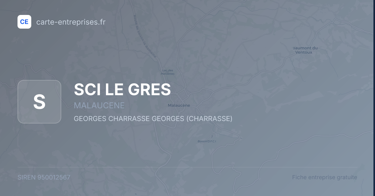 SCI LE GRES — 950012567 — fiche entreprise