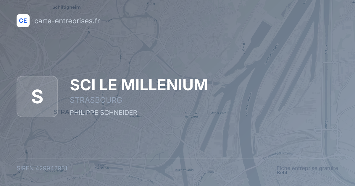 SCI LE MILLENIUM — 429942931 — fiche entreprise