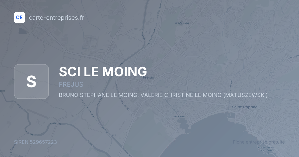 SCI LE MOING — 529657223 — fiche entreprise