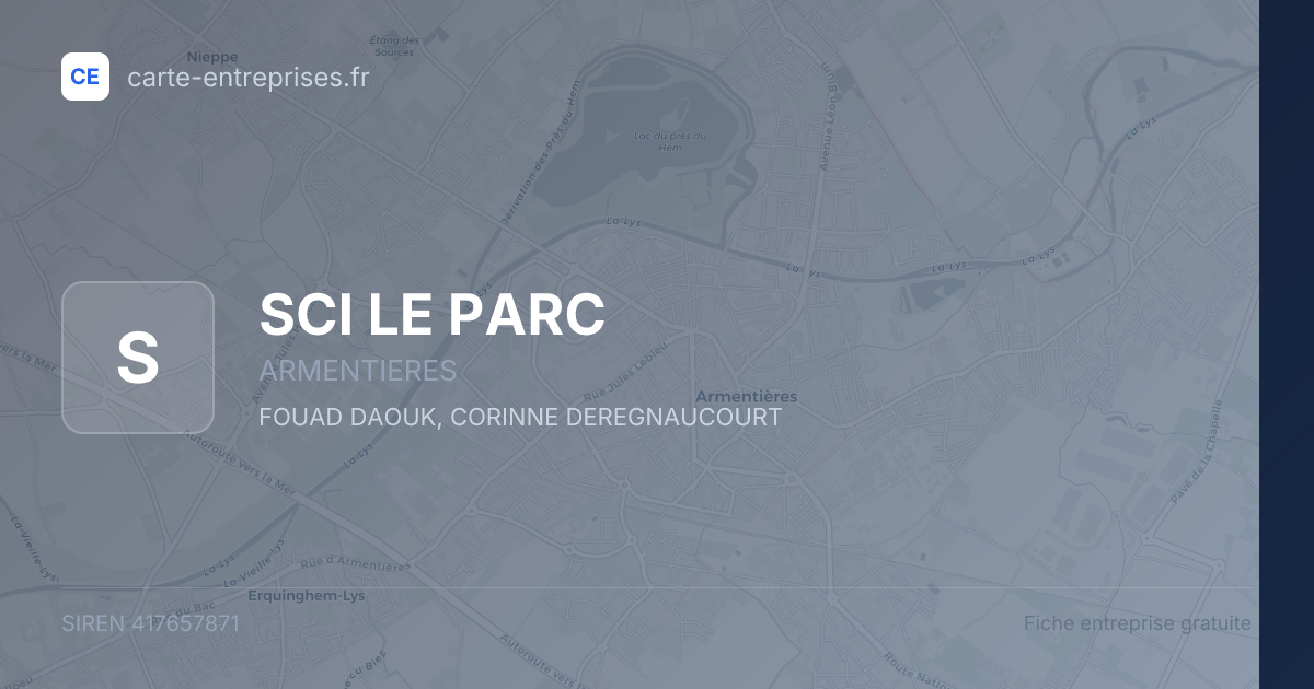 SCI LE PARC — 417657871 — fiche entreprise