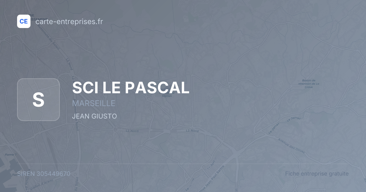 SCI LE PASCAL — 305449670 — fiche entreprise