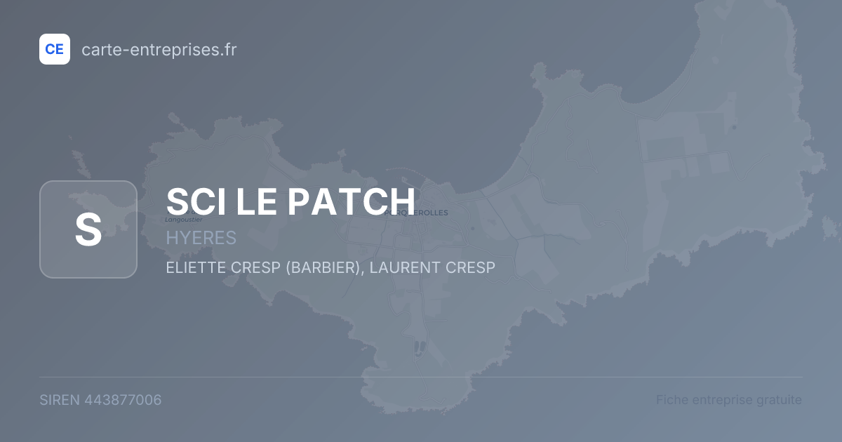 SCI LE PATCH — 443877006 — fiche entreprise