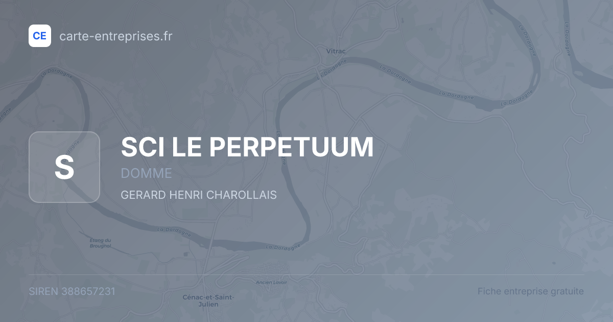 SCI LE PERPETUUM — 388657231 — fiche entreprise
