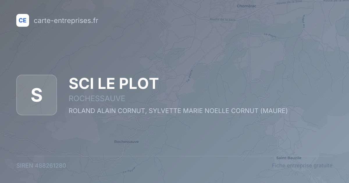 SCI LE PLOT — 488261280 — fiche entreprise