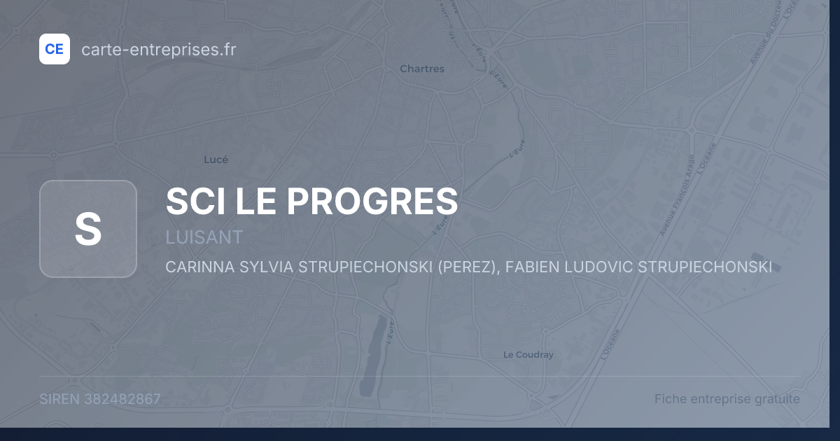 SCI LE PROGRES — 382482867 — fiche entreprise