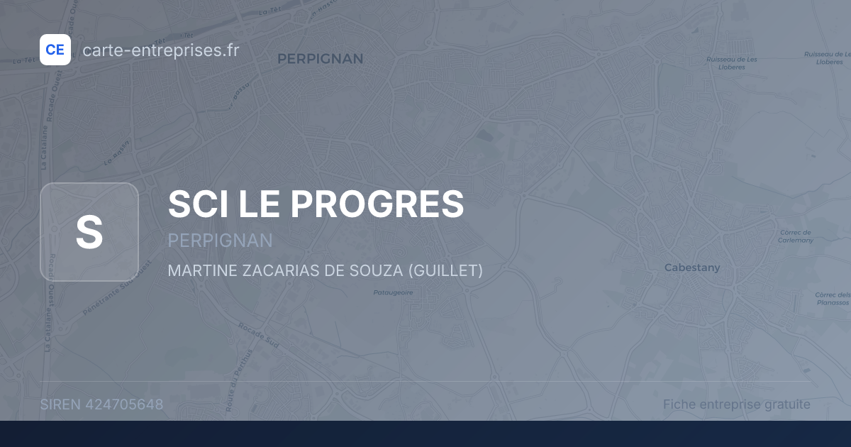 SCI LE PROGRES — 424705648 — fiche entreprise