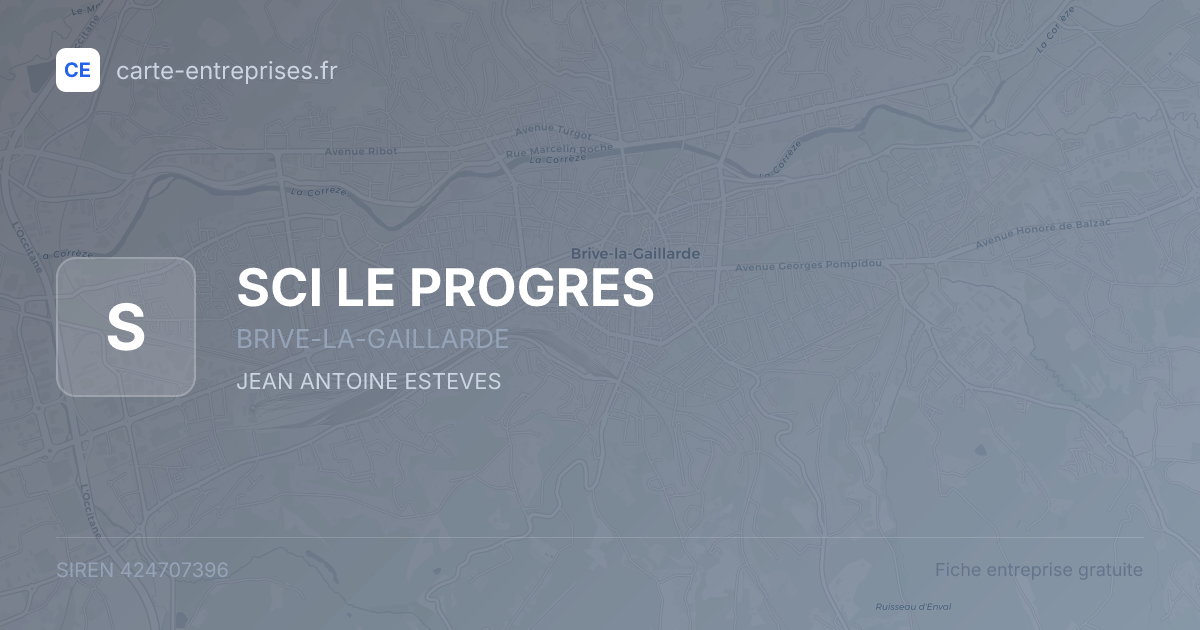 SCI LE PROGRES — 424707396 — fiche entreprise
