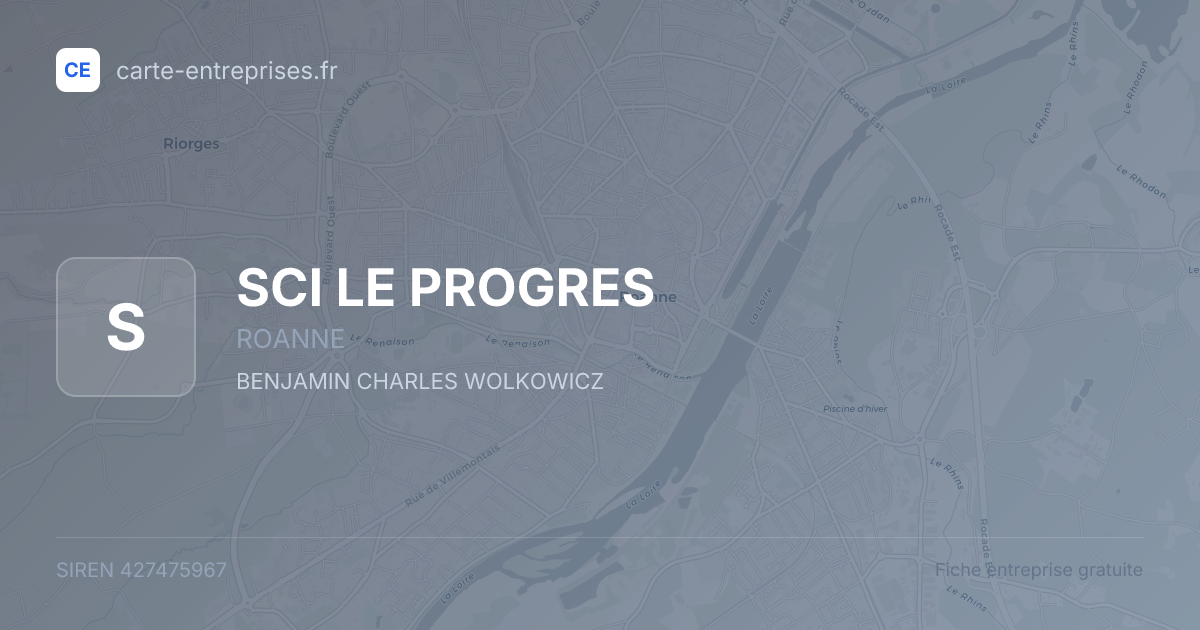 SCI LE PROGRES — 427475967 — fiche entreprise
