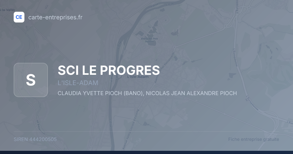 SCI LE PROGRES — 444200505 — fiche entreprise