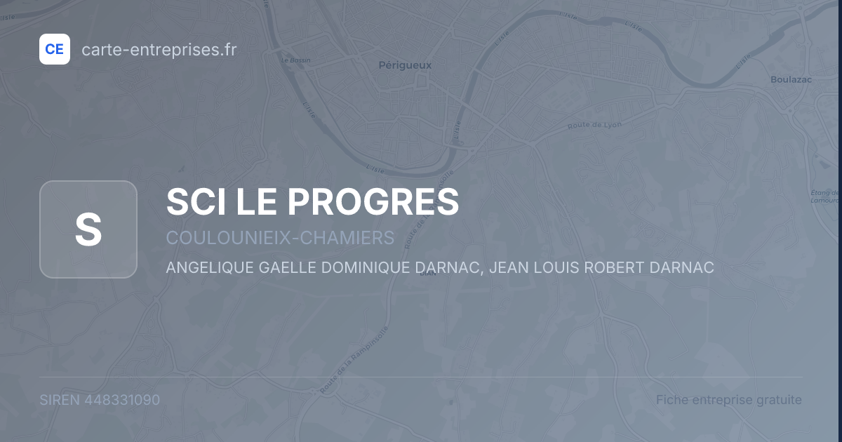 SCI LE PROGRES — 448331090 — fiche entreprise