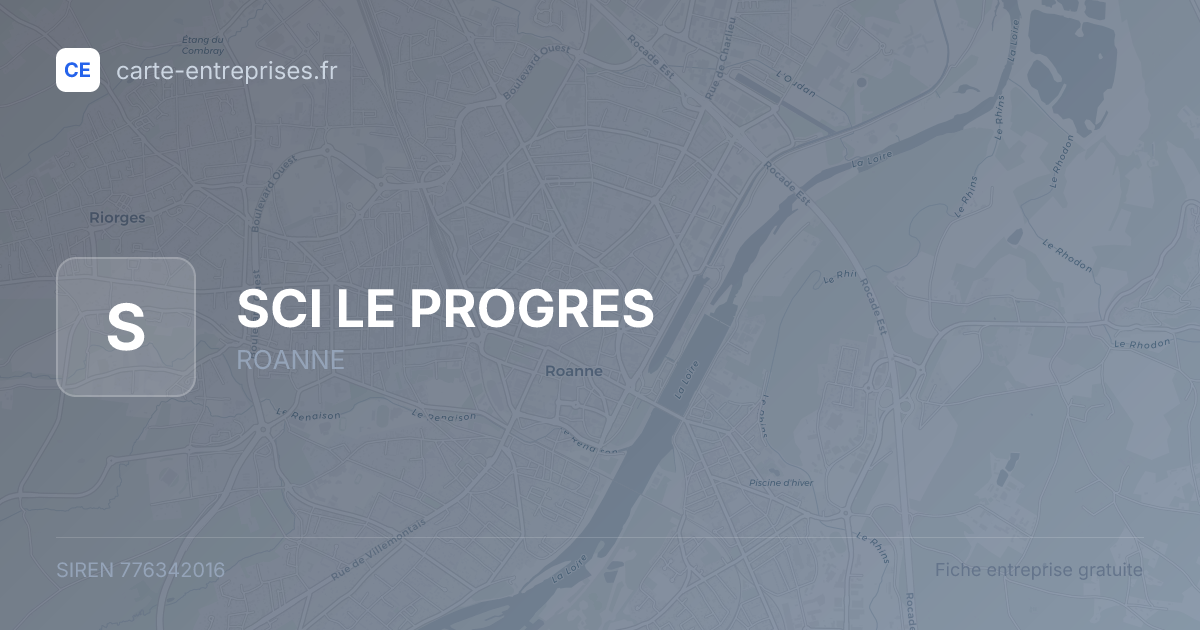 SCI LE PROGRES — 776342016 — fiche entreprise