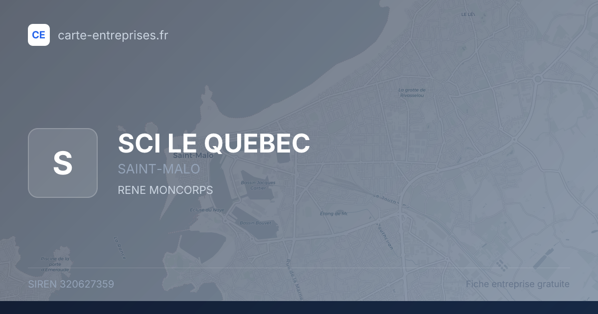 SCI LE QUEBEC — 320627359 — fiche entreprise