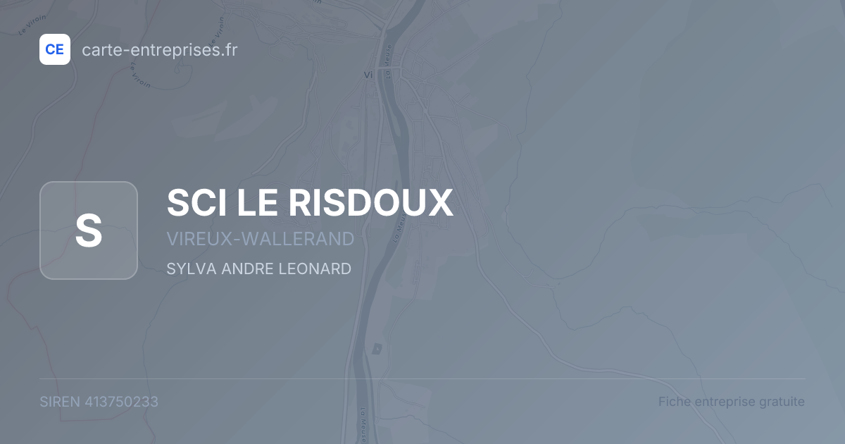SCI LE RISDOUX — 413750233 — fiche entreprise