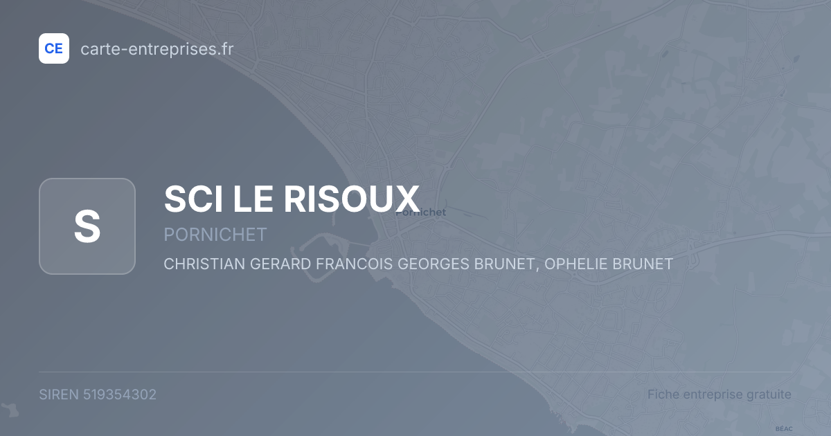SCI LE RISOUX — 519354302 — fiche entreprise