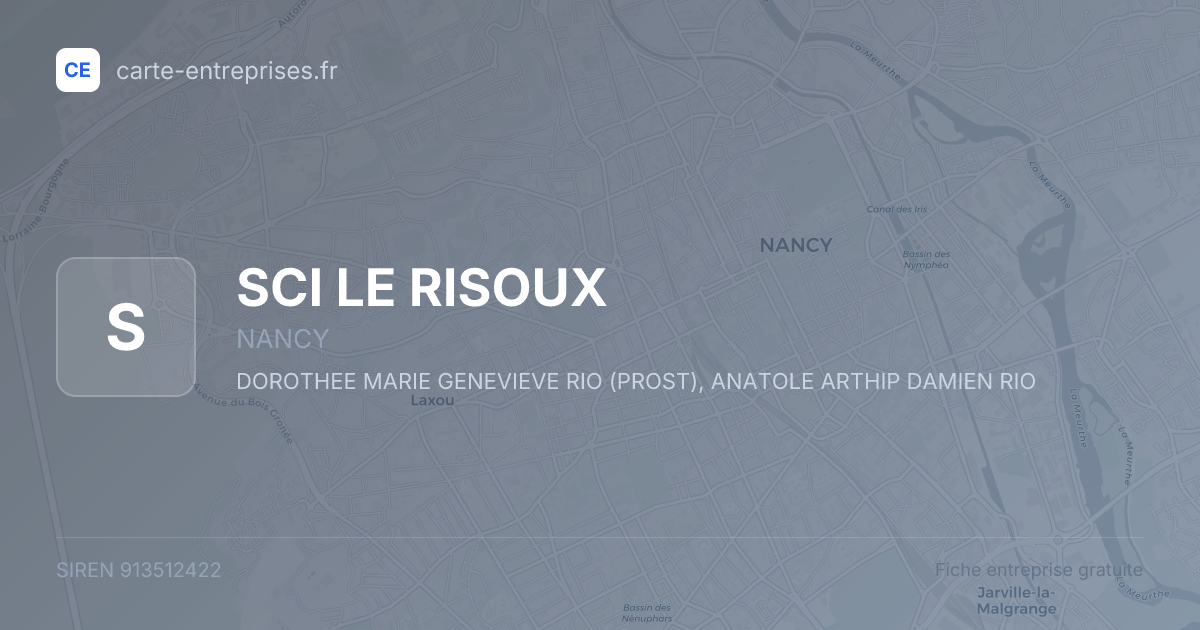 SCI LE RISOUX — 913512422 — fiche entreprise