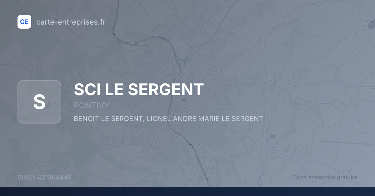 SCI LE SERGENT — 421364449 — fiche entreprise
