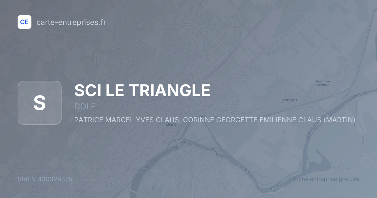 SCI LE TRIANGLE — 430329375 — fiche entreprise