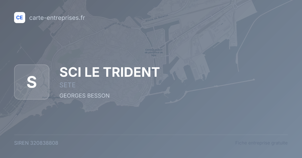 SCI LE TRIDENT — 320838808 — fiche entreprise