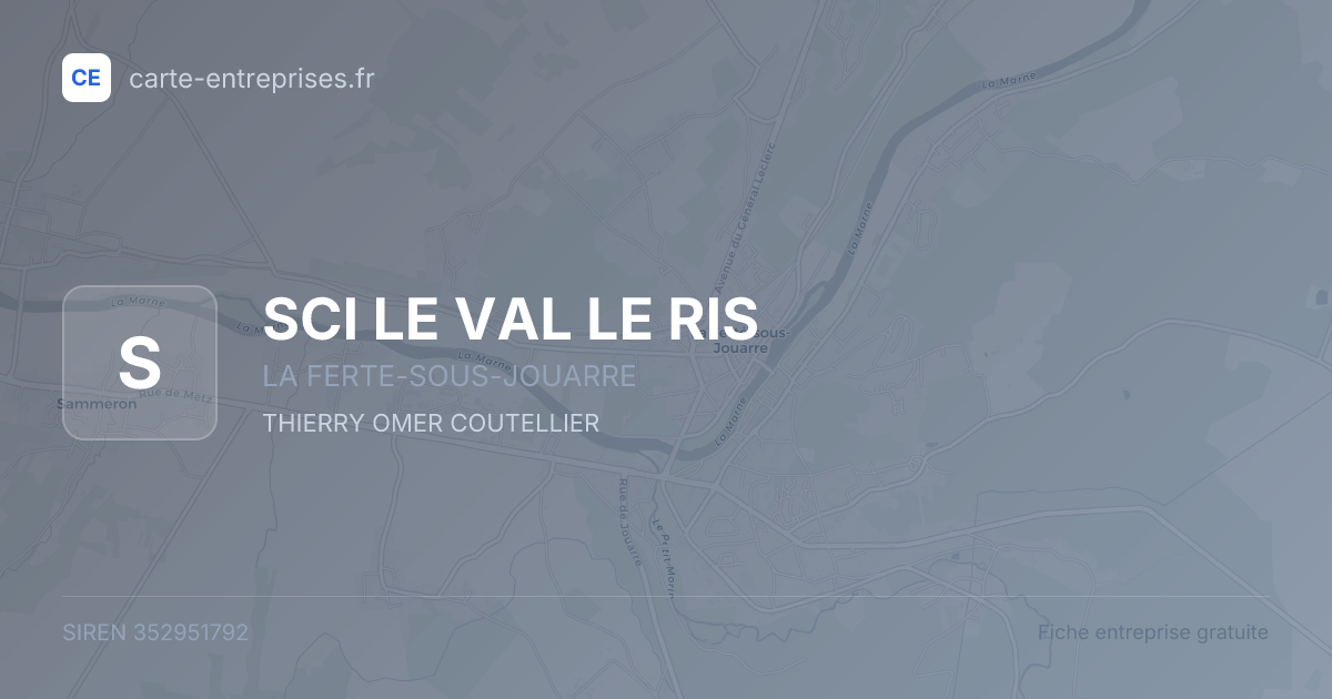 SCI LE VAL LE RIS — 352951792 — fiche entreprise