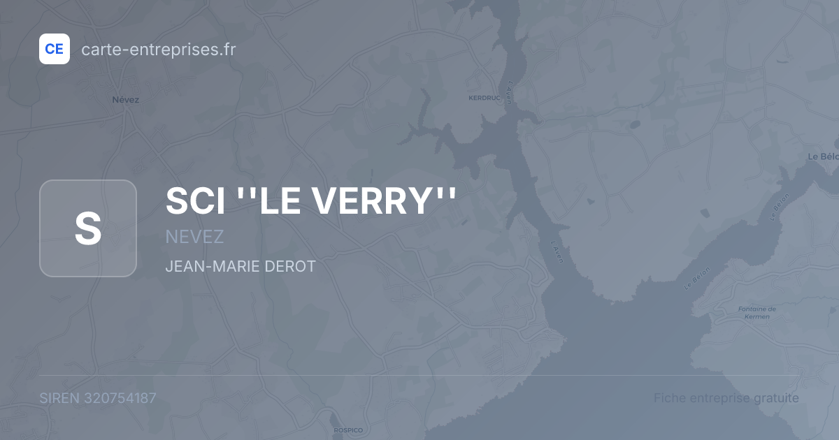 SCI ''LE VERRY'' — 320754187 — fiche entreprise