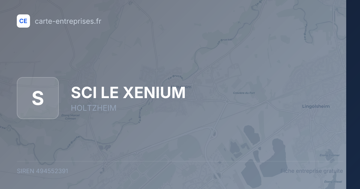 SCI LE XENIUM — 494552391 — fiche entreprise