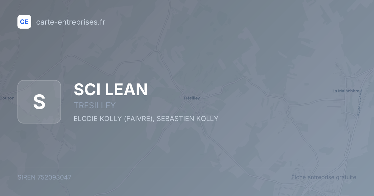 SCI LEAN — 752093047 — fiche entreprise