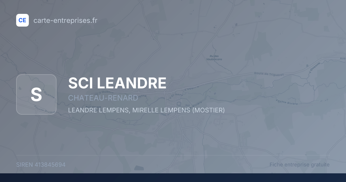 SCI LEANDRE — 413845694 — fiche entreprise