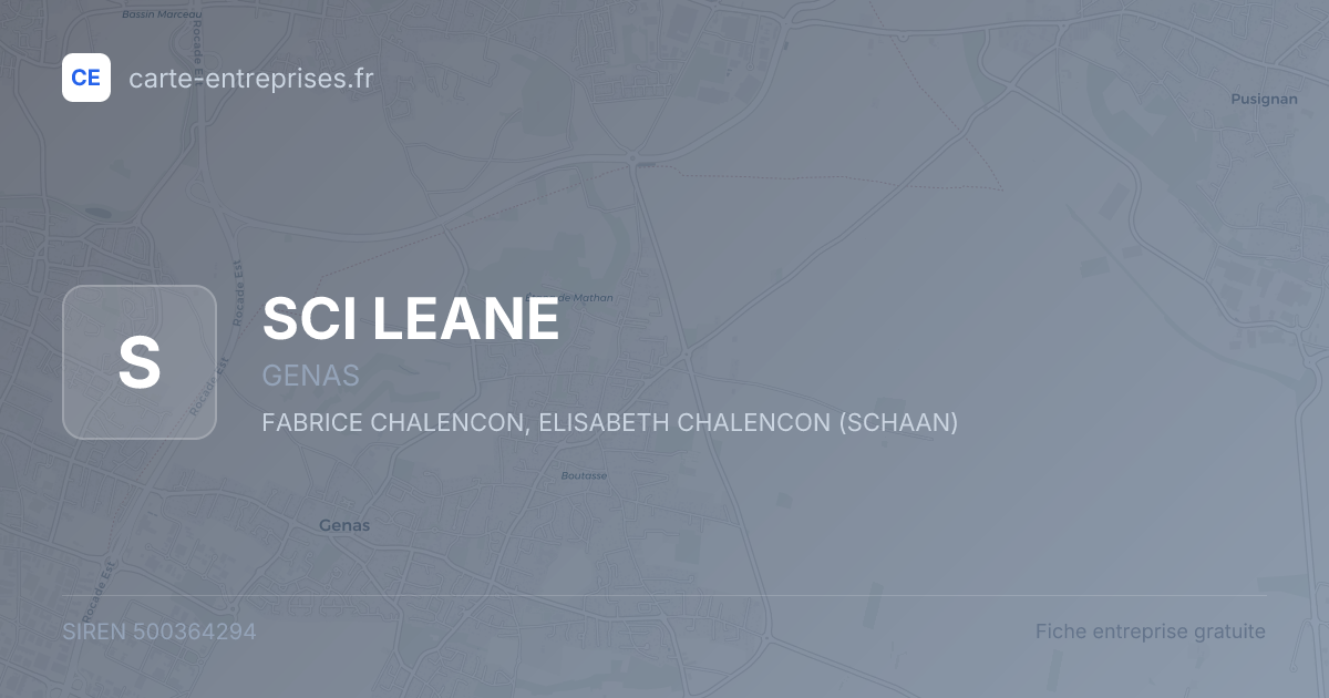 SCI LEANE — 500364294 — fiche entreprise