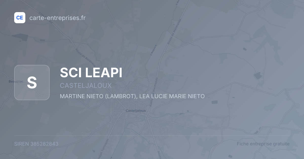 SCI LEAPI — 385282843 — fiche entreprise