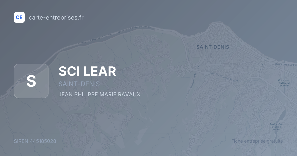 SCI LEAR — 445185028 — fiche entreprise