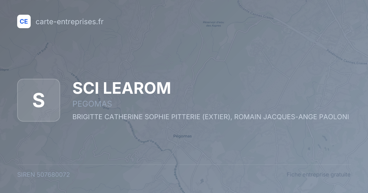 SCI LEAROM — 507680072 — fiche entreprise