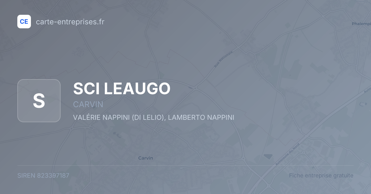SCI LEAUGO — 823397187 — fiche entreprise