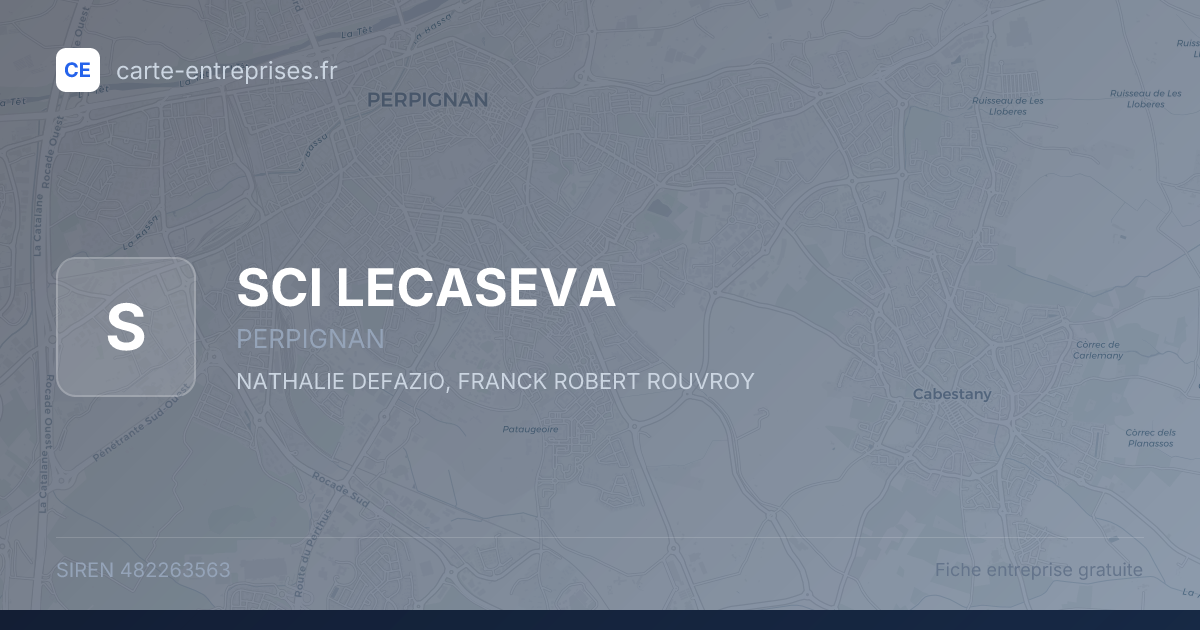 SCI LECASEVA — 482263563 — fiche entreprise