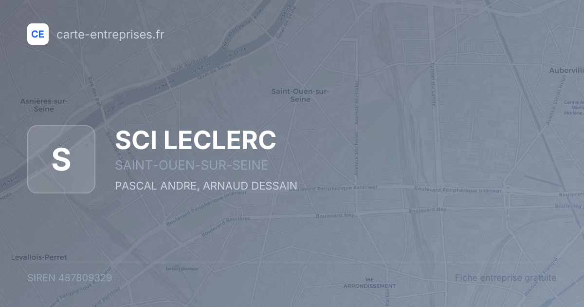 SCI LECLERC — 487809329 — fiche entreprise
