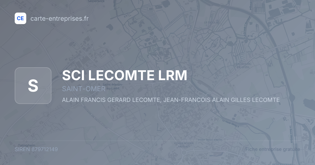 SCI LECOMTE LRM — 879712149 — fiche entreprise