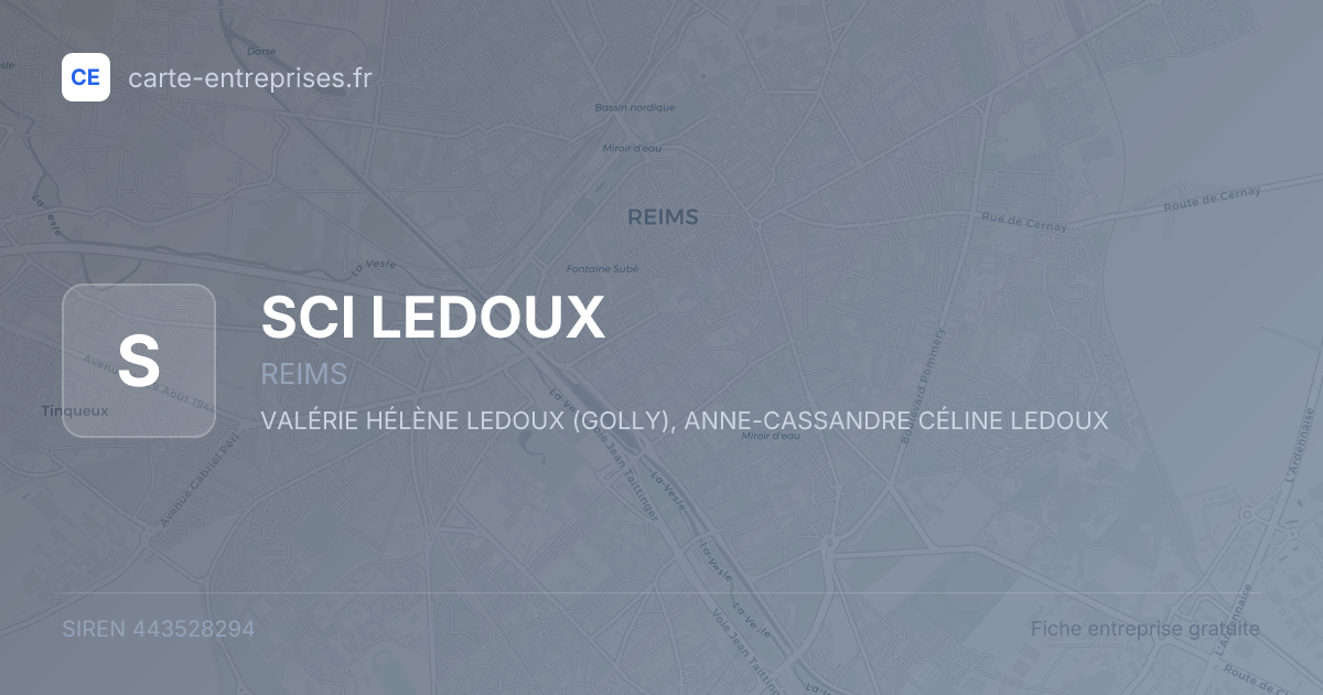 SCI LEDOUX — 443528294 — fiche entreprise